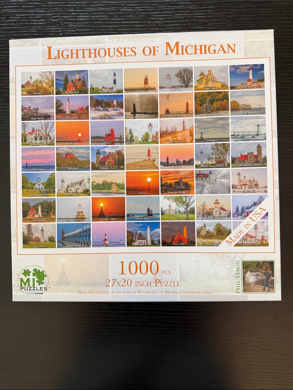 🧩 3 for $30 🧩Lighthouse’s of Michigan 1000-Piece Jigsaw Puzzle